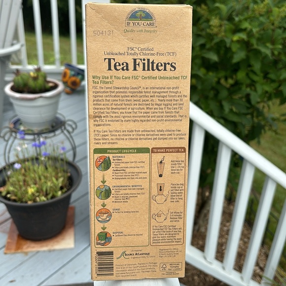 50 Tea Filters Unbleached Chlorine Free (TCF) Size TALL Kettle and Tall Mugs - Picture 4 of 7